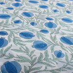 Queen Blue Hand-Block Printed Cotton Cloth