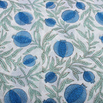 Queen Blue Hand-Block Printed Cotton Cloth