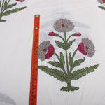 Dark Vanilla Hand-Block Printed Cotton Cloth