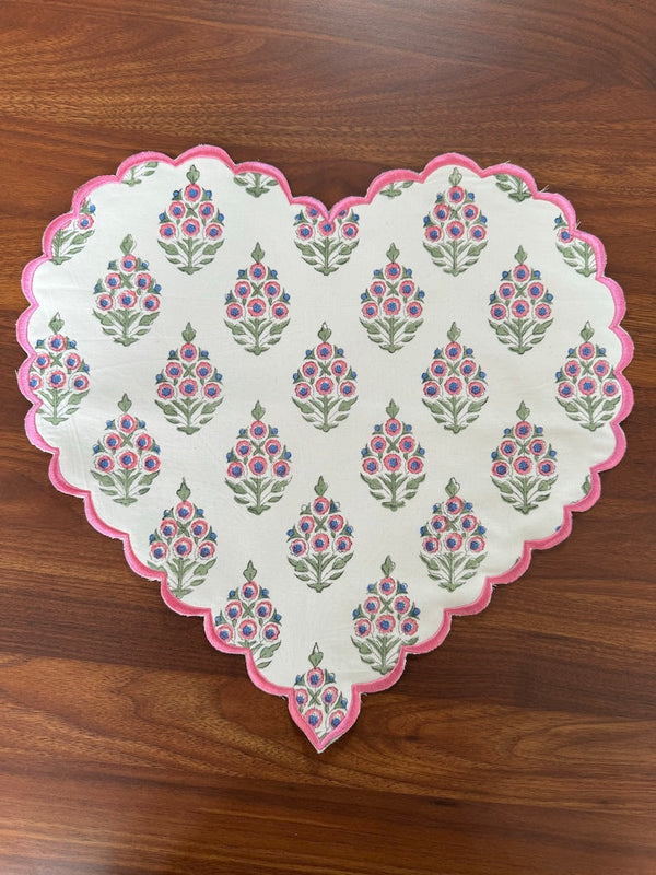 Ruddy Blue, Pink and Green Placemat