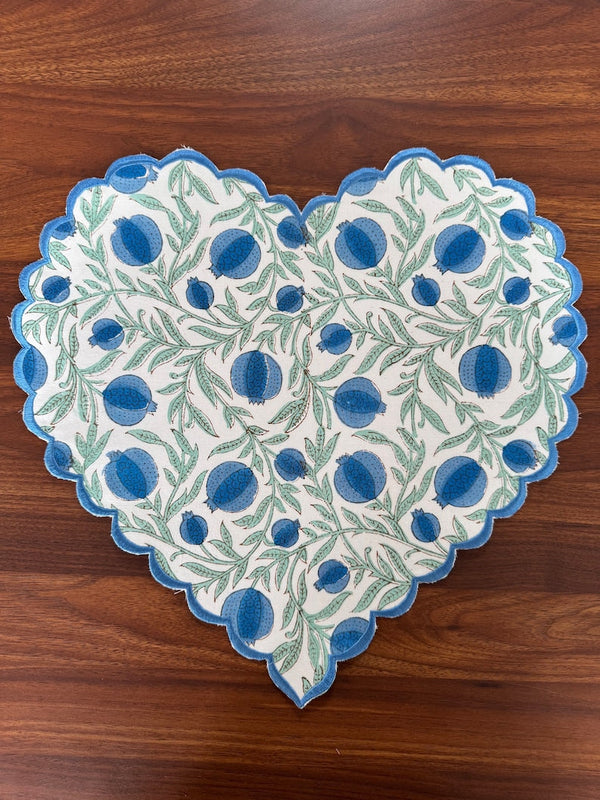 Queen Blue, Celadon Green Placemat