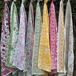 Mix and Match Bo-Ho Indian Floral Hand Block Printed Soft Cotton Cloth Sarong/Pareo