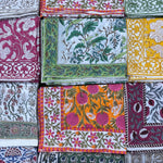 Mix and Match Bo-Ho Indian Floral Hand Block Printed Soft Cotton Cloth Sarong/Pareo