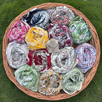 Mix and Match Bo-Ho Indian Floral Hand Block Printed Soft Cotton Cloth square Scarf