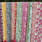 Mix and Match Indian Floral Hand Block Printed Cotton Cloth Sarong/Pareo