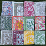Mix and Match Bo-Ho Indian Floral Hand Block Printed Soft Cotton Cloth Sarong/Pareo