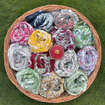 Mix and Match Bo-Ho Indian Floral Hand Block Printed Soft Cotton Cloth square Scarf