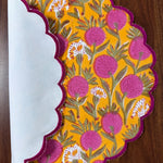 Tangerine Orange and Bubblegum Pink Placemat