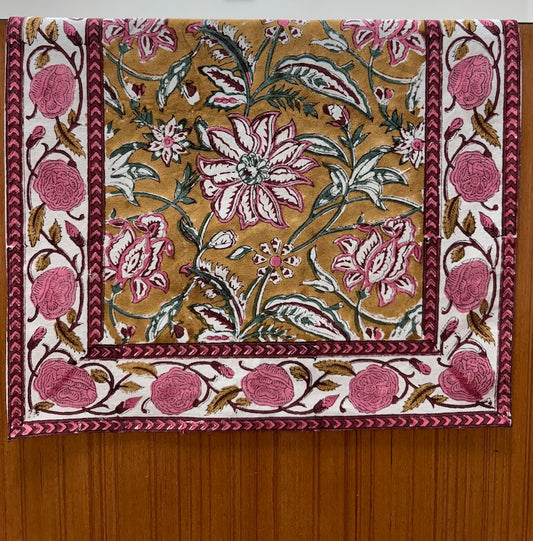 Biscotti Yellow Table Runners