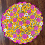 Tangerine Orange and Bubblegum Pink Placemat