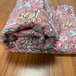 Candy Pink Hand-Block Printed Cotton Cloth
