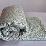 Sage Green Jal Hand-Block Printed Cotton Cloth