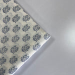 Sky and Beau Blue Hand-Block Printed Cotton Cloth