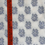 Sky and Beau Blue Hand-Block Printed Cotton Cloth