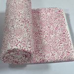 Rose Pink Hand-Block Printed Cotton Cloth