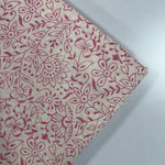 Rose Pink Hand-Block Printed Cotton Cloth