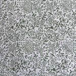 Sage Green Jal Hand-Block Printed Cotton Cloth