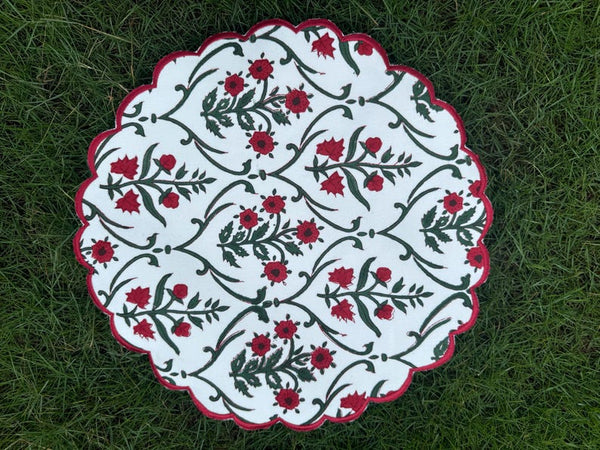 Ruby Red and Emerald Green Placemat
