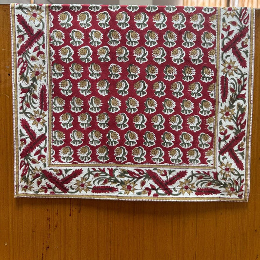 Chocolate Cosmos Red Table Runners