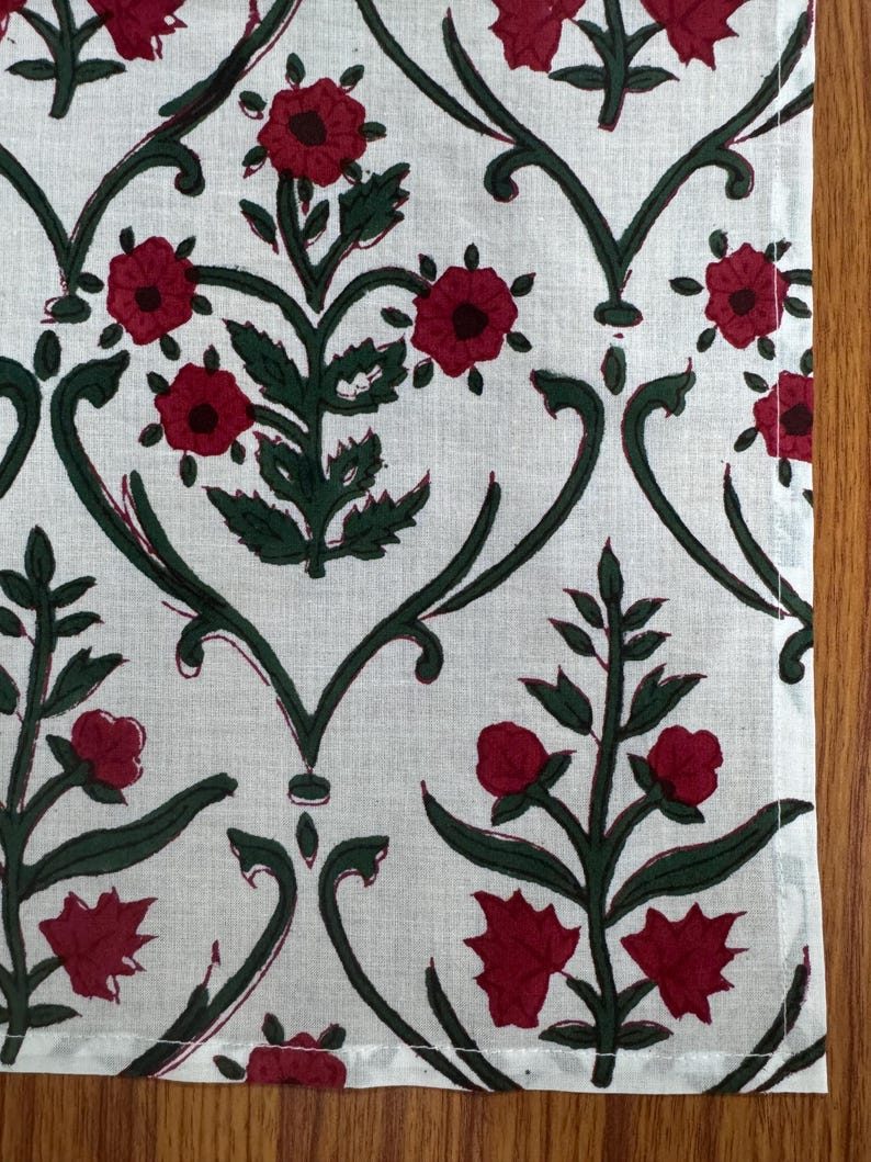 Ruby Red and Emerald Green Napkins