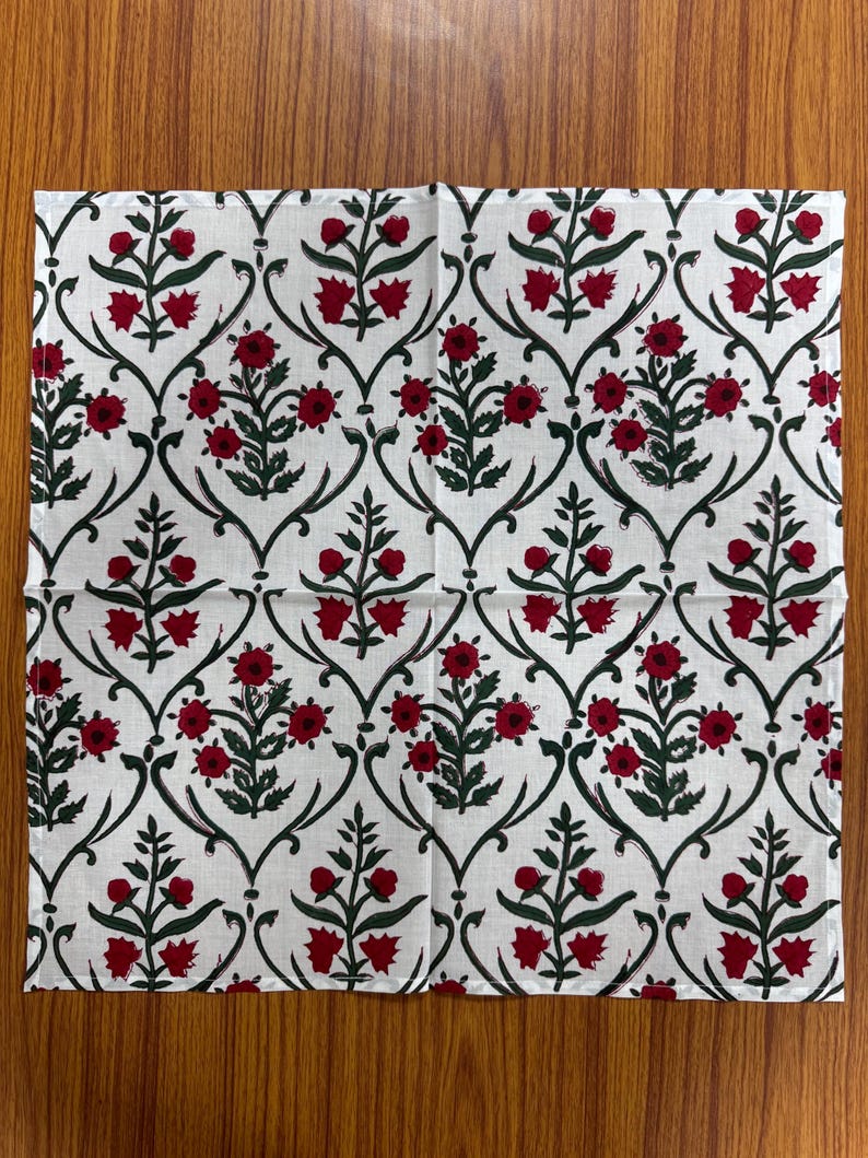 Ruby Red and Emerald Green Napkins