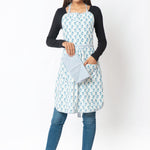 Women’s Floral Printed Cotton Pocket Apron