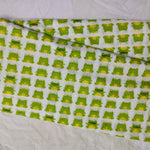 Kids Hand Screen Print Fabric, 100% Cotton Quilting Fabric by the Yard, Quilt Fabric by Yard, Floral Fabric, Quilt Fabric for Face Mask