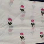 Hand Block Print Fabric, 100% Cotton Quilting Fabric by the Yard, Quilt Fabric by Yard, Floral Fabric, Quilt Fabric, Fabric for Face Mask