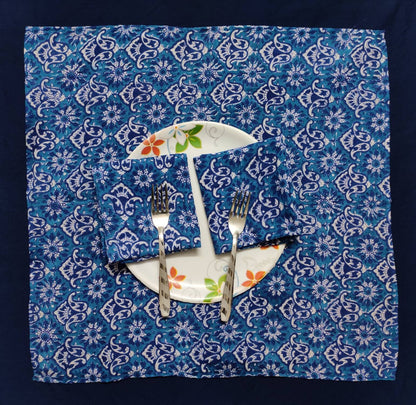 Cotton Napkin, Fabric Face Mask, Facemask, Dinner Cocktail Cloth Table Printed Napkin Set of 2,Bandana Wedding gifts, 20 X 20 inches