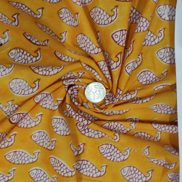 Hand Block Print Fabric, 100% Cotton Quilting Fabric by the Yard, Quilt Fabric by Yard, Floral Fabric, Quilt Fabric, Fabric Mask