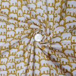 Kids Hand Block Print Fabric, 100% Cotton Quilting Fabric by the Yard, Quilt Fabric by Yard, Floral Fabric, Quilt Fabric Mask