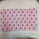 Pink and Blue Leafs Pattern 100% Cotton Quilting Fabric by the yard, Quilt Fabric, Indian Fabric, fabric for facemasks, fabric for bags