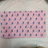 Pink and Blue Leafs Pattern 100% Cotton Quilting Fabric by the yard, Quilt Fabric, Indian Fabric, fabric for facemasks, fabric for bags