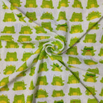 Kids Hand Screen Print Fabric, 100% Cotton Quilting Fabric by the Yard, Quilt Fabric by Yard, Floral Fabric, Quilt Fabric for Face Mask