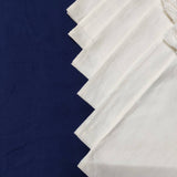 6 White Cotton Napkin with sewn edges Tassel, Block Printed Pocket Bandana Face Mask, 20 X 20 inches