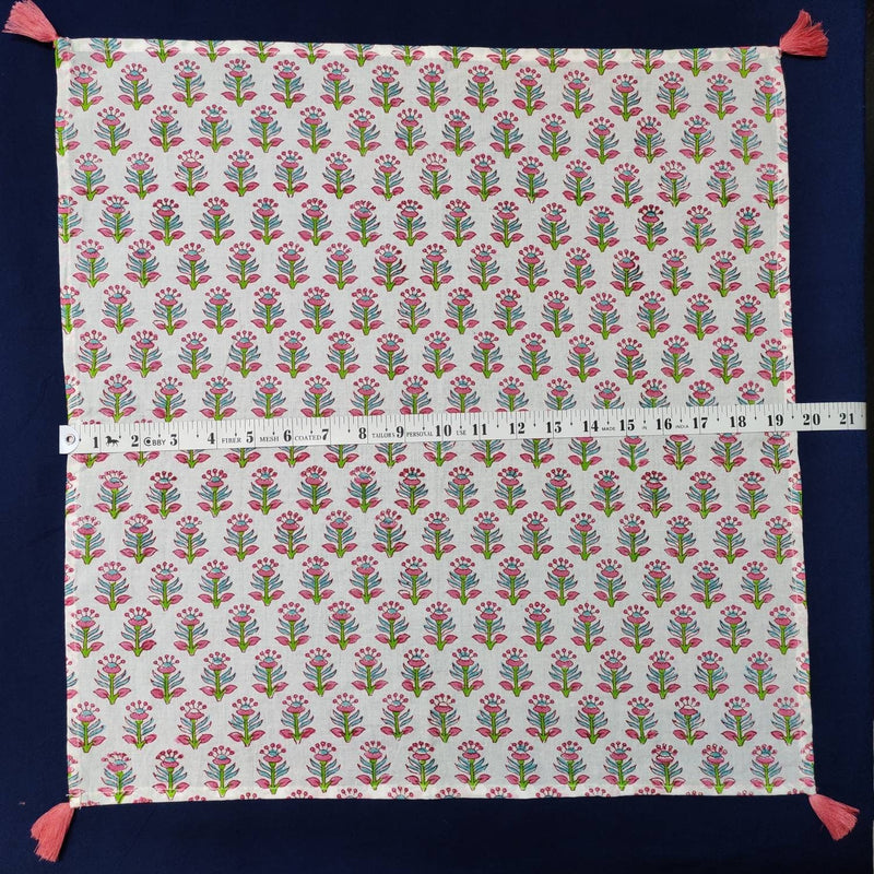 Tea/lunch/cotton/ like vintage napkin (set of 4),Floral Block Printed Napkins,vintage table cotton napkin, 20 X 20 inches