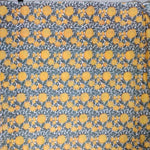 Marigold Hand Block Print Fabric, 100% Cotton Quilting Fabric by the Yard, Quilt Fabric by Yard, Floral Fabric, Quilt Fabric Mask