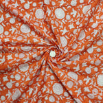 Hand Block Print Fabric, 100% Cotton Quilting Fabric by the Yard, Quilt Fabric by Yard, Floral Fabric, Quilt Fabric, Fabric Face Mask