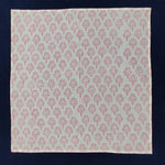 Reusable Cloth Napkins, Hand Block Print Cotton napkins set, Indian fabric -20x20 inches,pink napkins