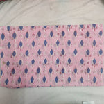 Pink and Blue Leafs Pattern 100% Cotton Quilting Fabric by the yard, Quilt Fabric, Indian Fabric, fabric for facemasks, fabric for bags