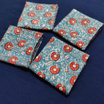 Cotton Napkin, Fabric Face Mask, Facemask, Dinner Cocktail Cloth Table Printed Napkin Set of 4,Bandana Wedding gifts, 20 X 20 inches