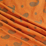 Fifty Fifty Gold print l fabric with Flower, Printed Linen fabric by Yard,yard sewing material Star  for home textiles, autumn goodies