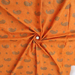 Fifty Fifty Gold print l fabric with Flower, Printed Linen fabric by Yard,yard sewing material Star  for home textiles, autumn goodies