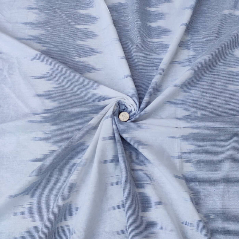 Fine 2/60 Handloom Ikat Fabric, Blue fabric, Fashion fabric, Ikat Fabric, India Cotton fabric, Upholstery fabric- Fabric By yard