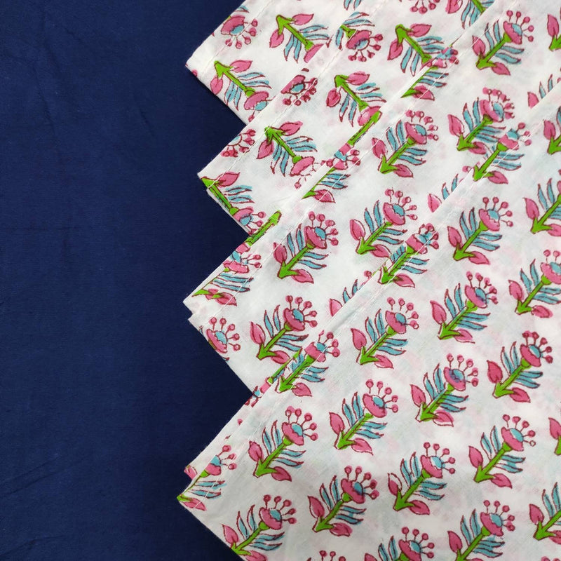 Tea/lunch/cotton/ like vintage napkin (set of 4),Floral Block Printed Napkins,vintage table cotton napkin, 20 X 20 inches