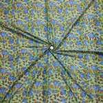 5, Hand Block Print Fabric, 100% Cotton Quilting Fabric by the Yard, Quilt Fabric by Yard, Floral Fabric, Quilt Fabric, Fabric Mask