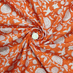 Hand Block Print Fabric, 100% Cotton Quilting Fabric by the Yard, Quilt Fabric by Yard, Floral Fabric, Quilt Fabric, Fabric Face Mask