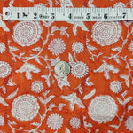 Hand Block Print Fabric, 100% Cotton Quilting Fabric by the Yard, Quilt Fabric by Yard, Floral Fabric, Quilt Fabric, Fabric Face Mask