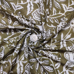 Hand Block Printed Fabric, 100% Cotton Quilting Fabric by the Yard, Quilt Fabric by Yard, Floral Fabric, Table cloth Fabric