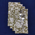 Cotton Napkin, Fabric Face Mask, Bandana, Dinner Cocktail Cloth Table Printed Napkin Set of 4,Bandana Wedding gifts, 20 X 20 inches